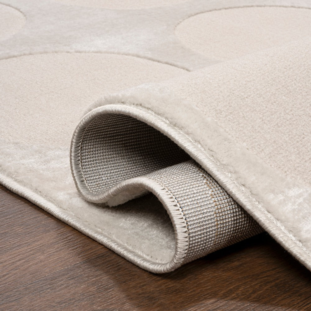 Dylan Modern Geometric Circle Dot High-Low Area Rug