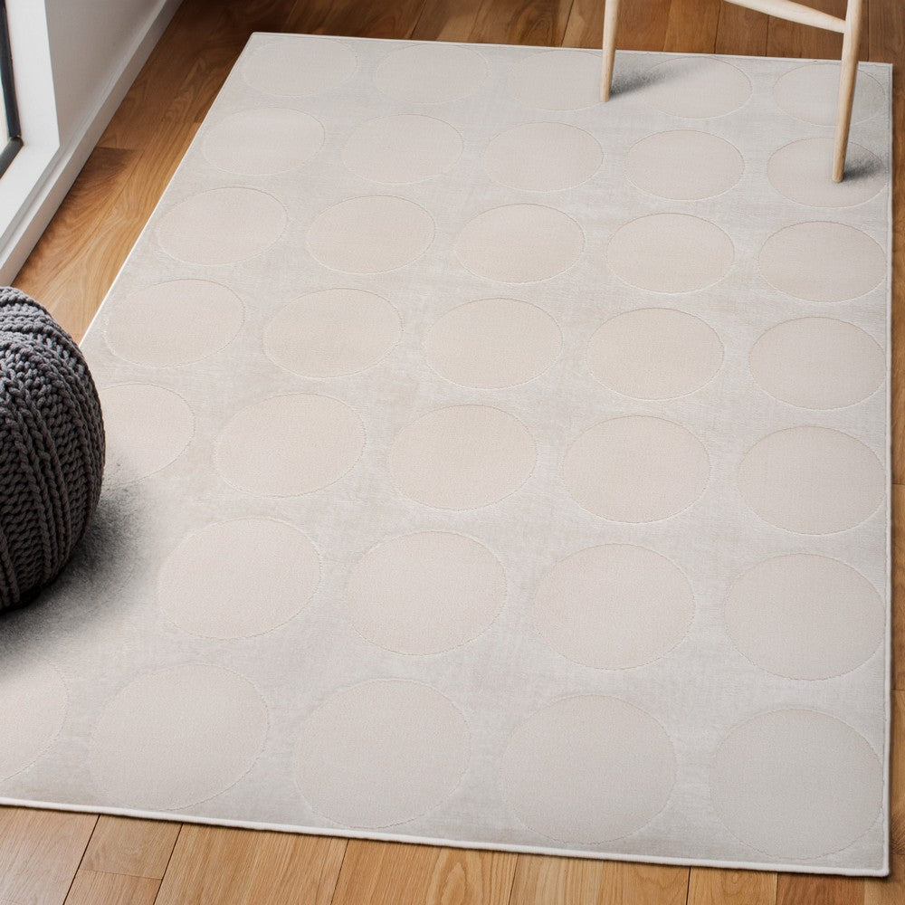 Dylan Modern Geometric Circle Dot High-Low Area Rug