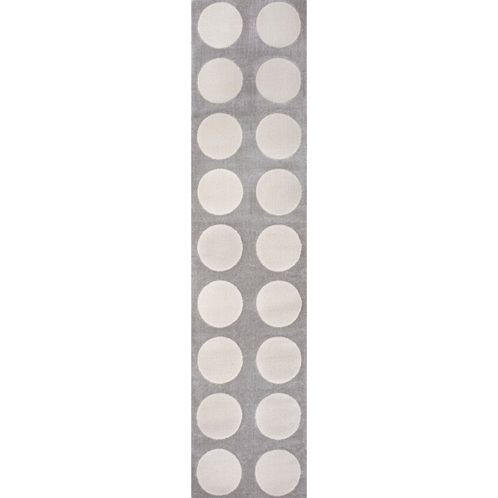 Dylan Modern Geometric Circle Dot High-Low Area Rug