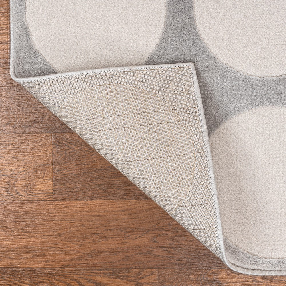 Dylan Modern Geometric Circle Dot High-Low Area Rug
