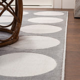 Dylan Modern Geometric Circle Dot High-Low Area Rug