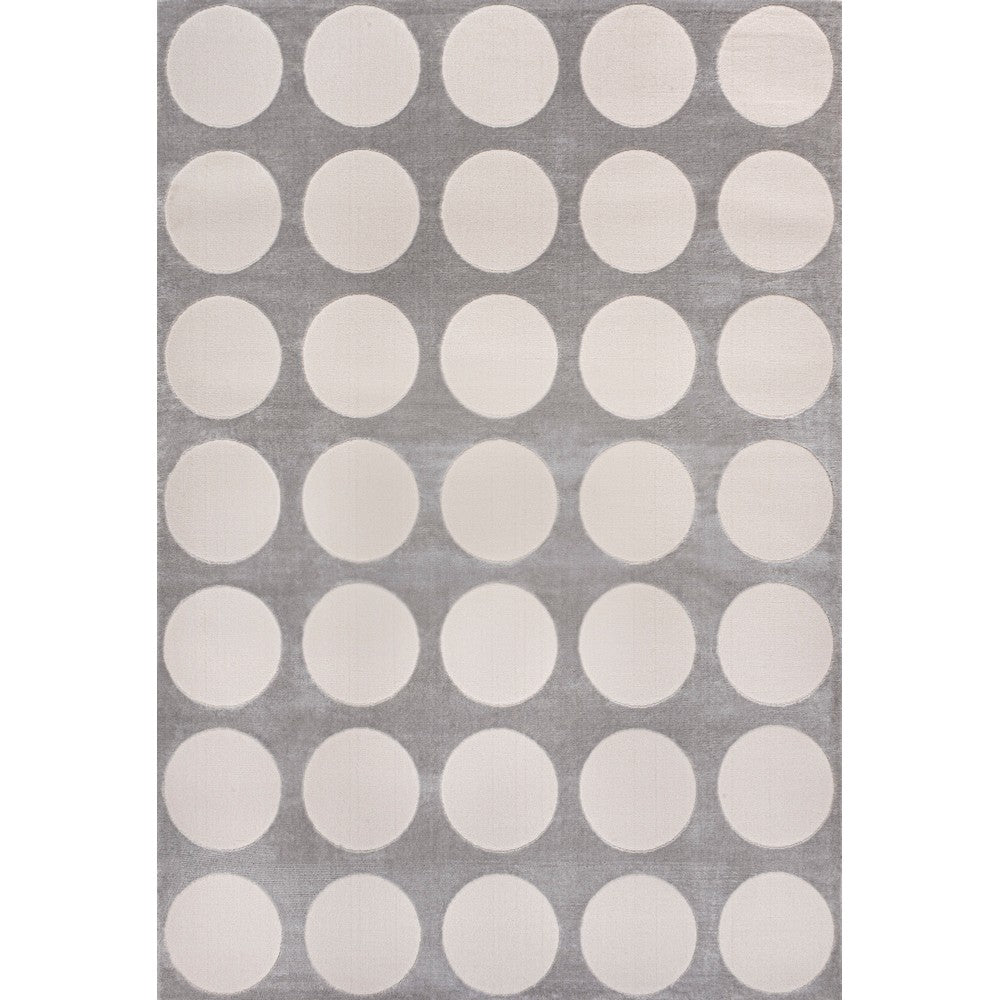 Dylan Modern Geometric Circle Dot High-Low Area Rug