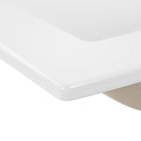 Ceramic Rectangular Ceramic Single Sink Basin Vanity Top