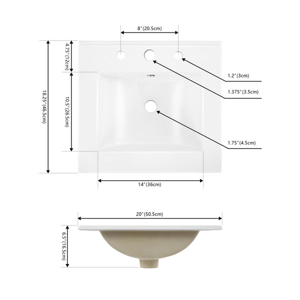 Dimension Image White / 20