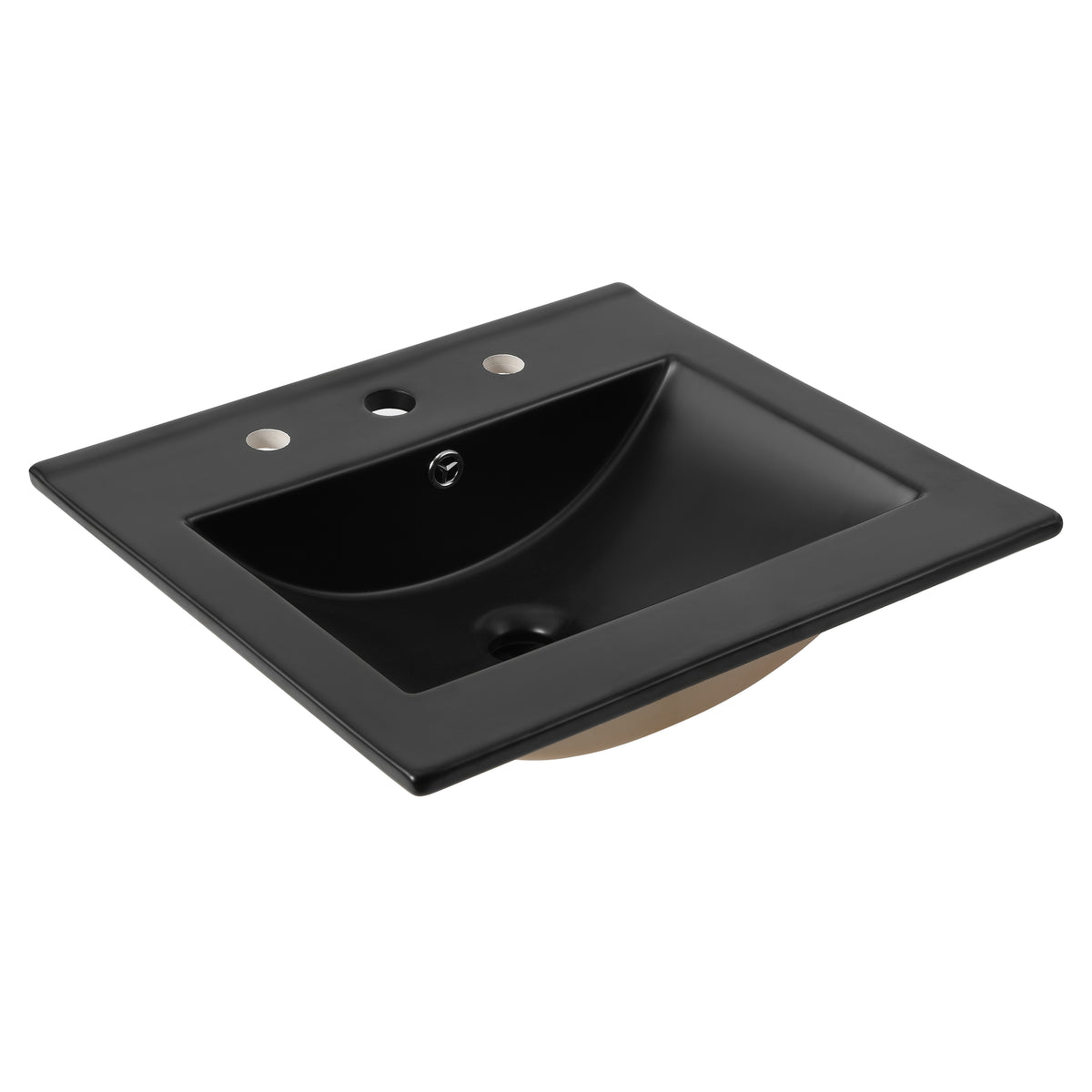 Ceramic Rectangular Ceramic Single Sink Basin Vanity Top