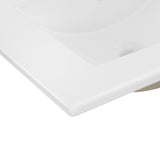 Ceramic Rectangular Ceramic Single Sink Basin Vanity Top