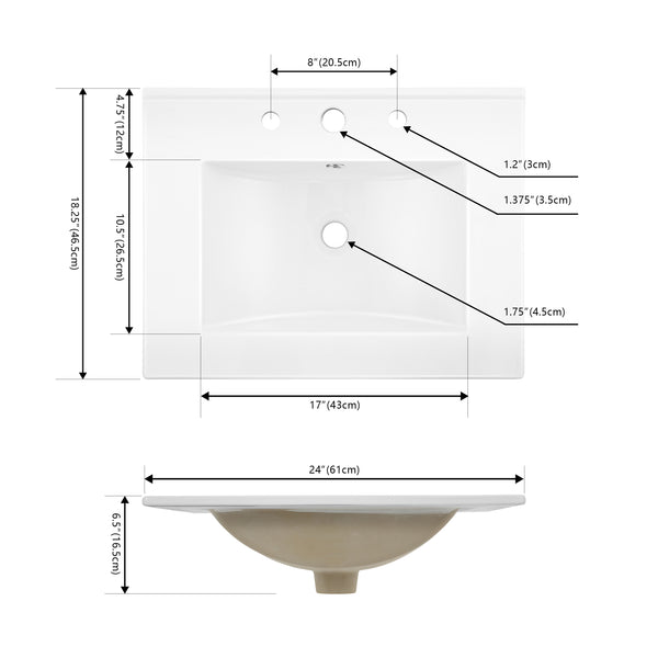 Dimension Image White / 24