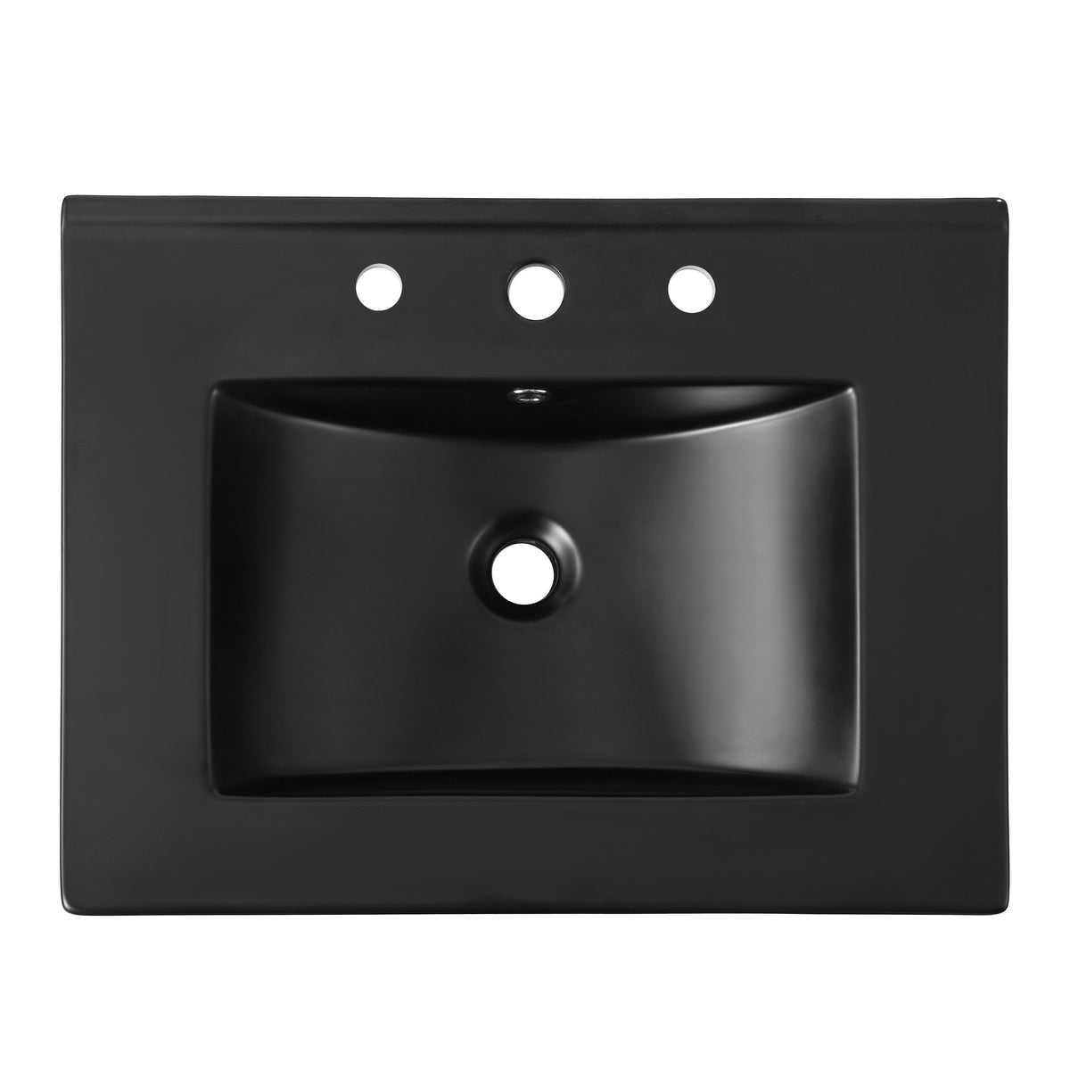 Ceramic Rectangular Ceramic Single Sink Basin Vanity Top