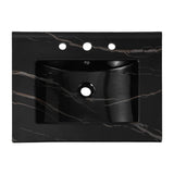 Ceramic Rectangular Ceramic Single Sink Basin Vanity Top
