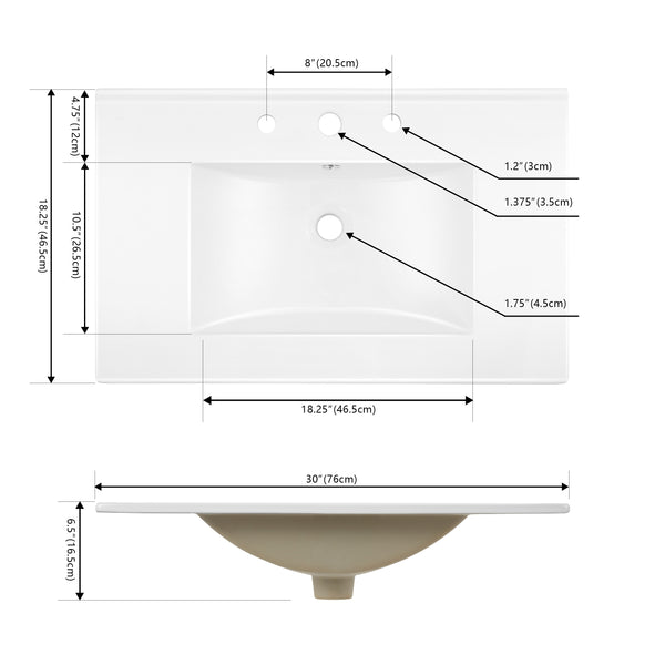 Dimension Image White / 30