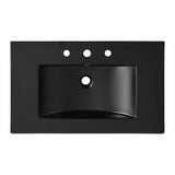 Ceramic Rectangular Ceramic Single Sink Basin Vanity Top