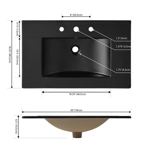 Dimension Image Black / 30