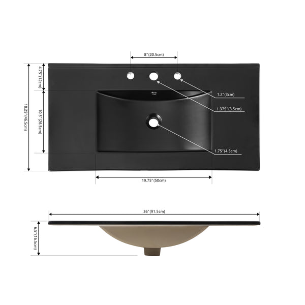 Dimension Image Black / 36