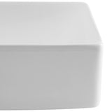 Aurora 15 in. W x 8 in. D Modern Wall Mounted Rectangular Ceramic Mini Sink