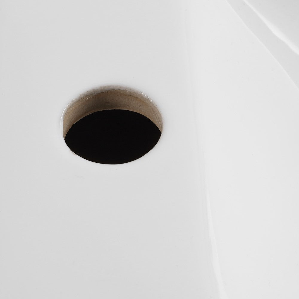 Aurora 15 in. W x 8 in. D Modern Wall Mounted Rectangular Ceramic Mini Sink