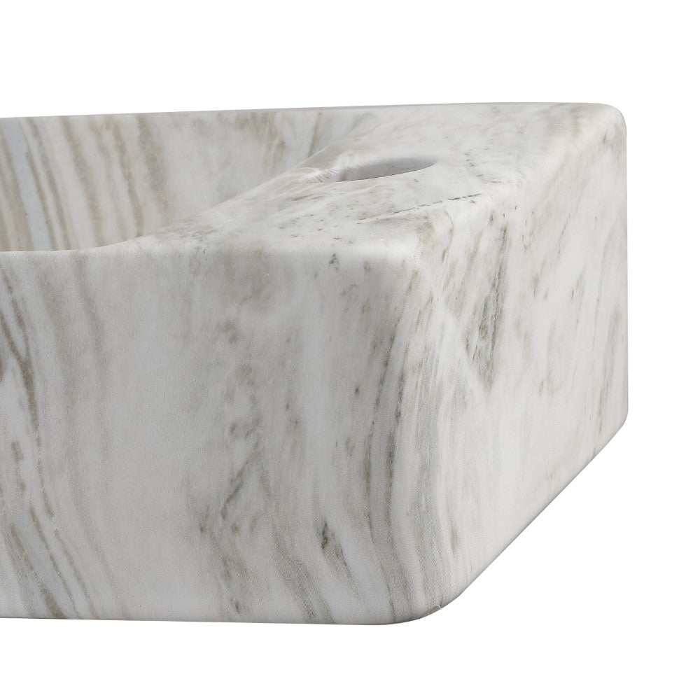 Aurora 15 in. W x 8 in. D Modern Wall Mounted Rectangular Ceramic Mini Sink