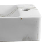 Aurora 15 in. W x 8 in. D Modern Wall Mounted Rectangular Ceramic Mini Sink