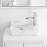 Aurora 15 in. W x 8 in. D Modern Wall Mounted Rectangular Ceramic Mini Sink