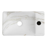 Aurora 15 in. W x 8 in. D Modern Wall Mounted Rectangular Ceramic Mini Sink