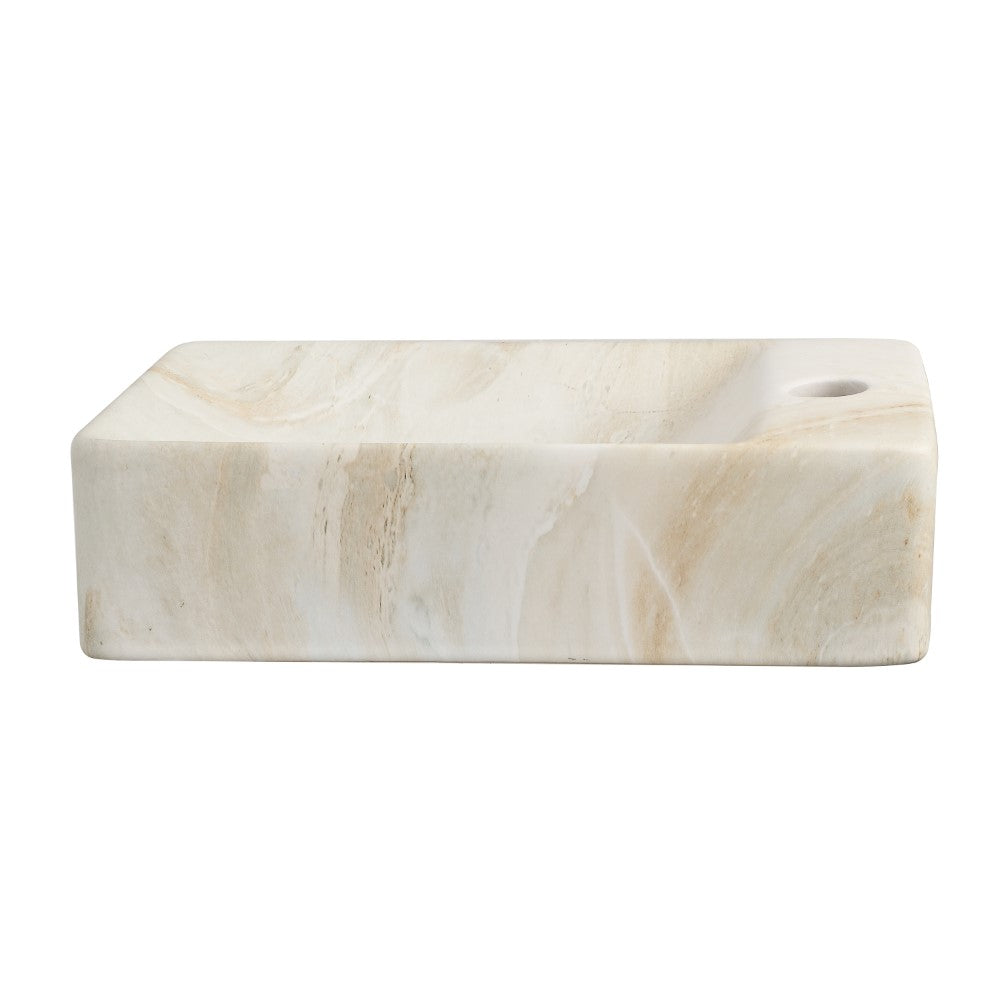 Aurora 15 in. W x 8 in. D Modern Wall Mounted Rectangular Ceramic Mini Sink