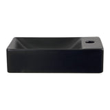 Aurora 15 in. W x 8 in. D Modern Wall Mounted Rectangular Ceramic Mini Sink