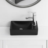 Aurora 15 in. W x 8 in. D Modern Wall Mounted Rectangular Ceramic Mini Sink