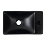 Aurora 15 in. W x 8 in. D Modern Wall Mounted Rectangular Ceramic Mini Sink
