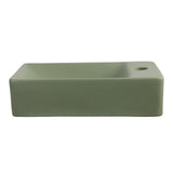 Aurora 15 in. W x 8 in. D Modern Wall Mounted Rectangular Ceramic Mini Sink