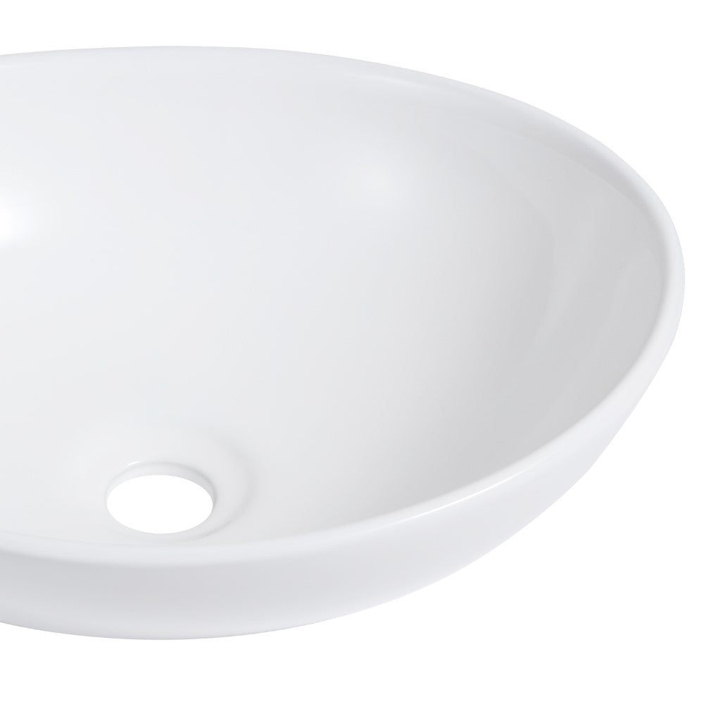 Aeri 15.5 in. Round Classic Designer Ceramic Bathroom Bowl Vessel Sink