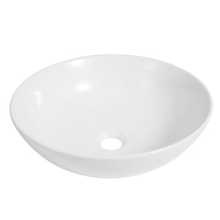 Aeri 15.5 in. Round Classic Designer Ceramic Bathroom Bowl Vessel Sink