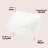 Settee 16 in. W x 12 in. D Modern Rectangular High-Gloss Ceramic Above Counter Vessel Bathroom Vanity Sink Basin