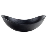 Aspen 19 in. Boat-Shaped Rustic Pure Copper Hand-Hammered Above Counter Vessel Bathroom Vanity Sink