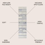 Keely Geometric High-low Area Rug