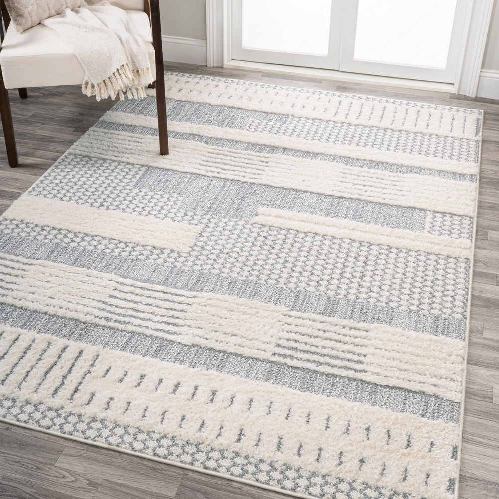 Keely Geometric High-low Area Rug