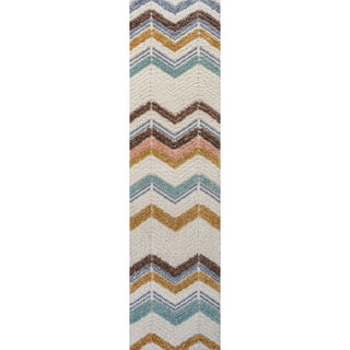Rafter Chevron High-low Area Rug