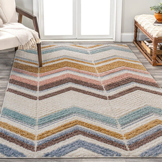 Rafter Chevron High-low Area Rug