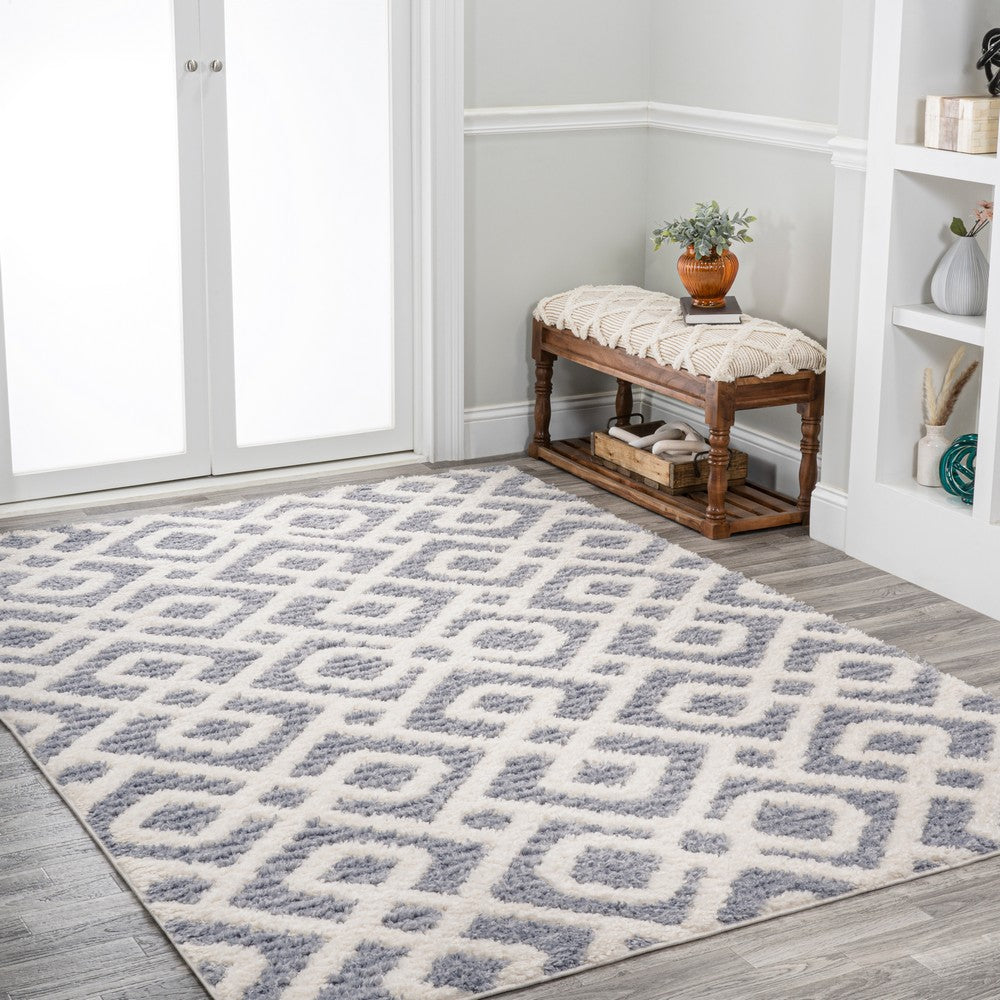 Ludwig Retro Trellis High-low Area Rug