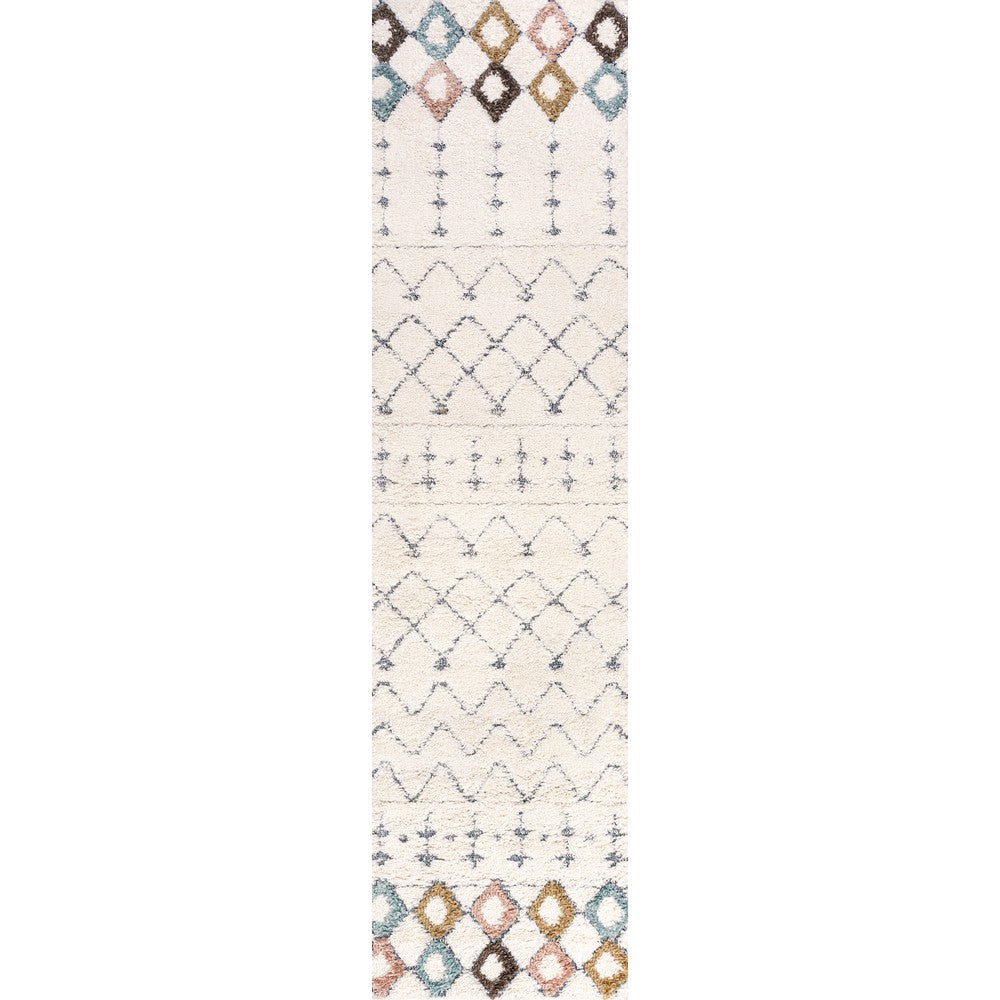 Zizi Moroccan Trellis Plush Carved Area Rug