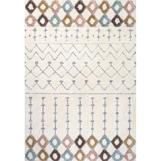 Zizi Moroccan Trellis Plush Carved Area Rug