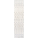 Zizi Moroccan Trellis Plush Carved Area Rug