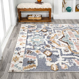 Rayna Persian Medallion High-low Area Rug