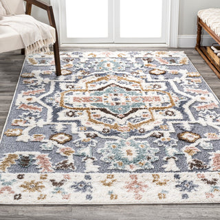 Rayna Persian Medallion High-low Area Rug