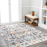 Rayna Persian Medallion High-low Area Rug