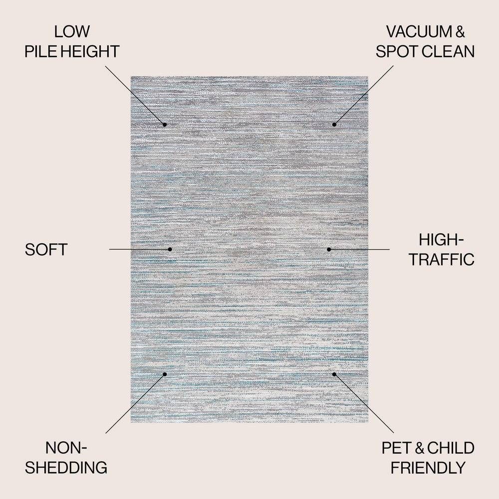 Helios Modern Strie' Area Rug