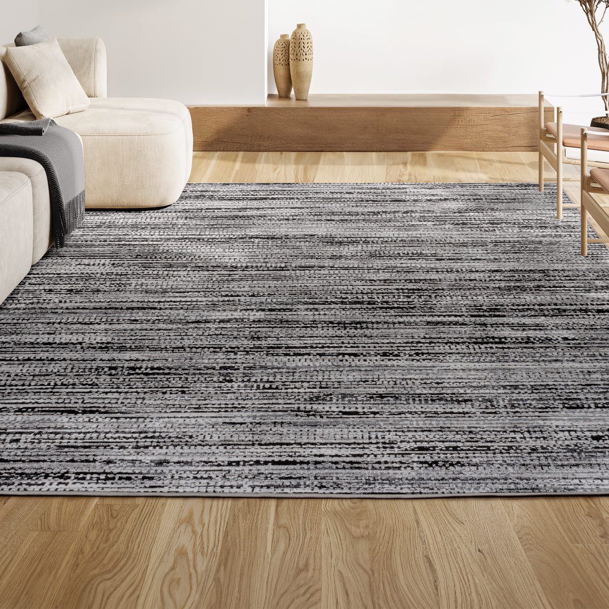 Helios Modern Strie' Area Rug