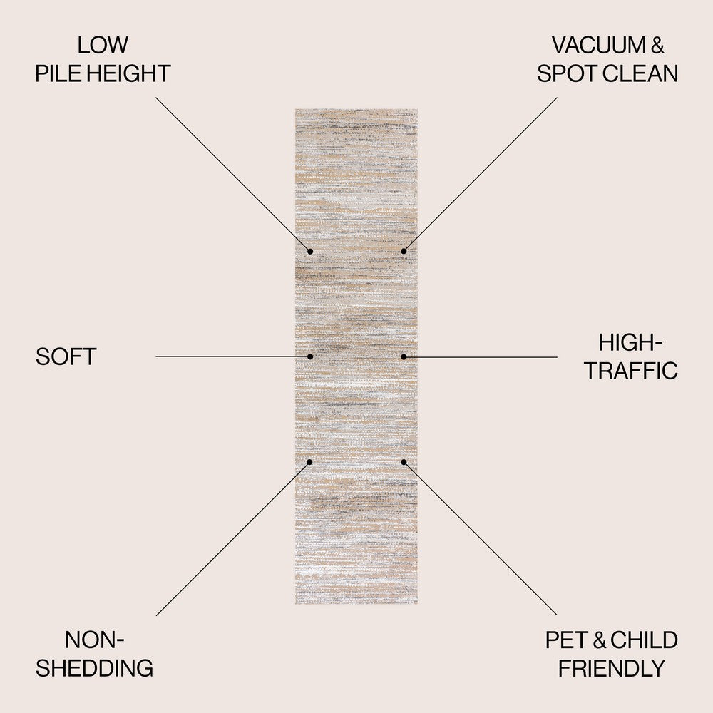 Helios Modern Strie' Area Rug