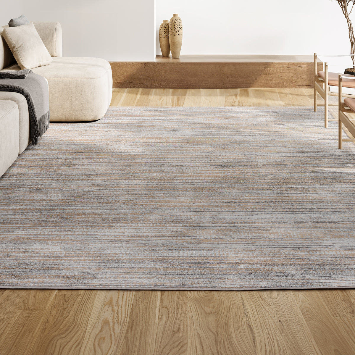 Helios Modern Strie' Area Rug