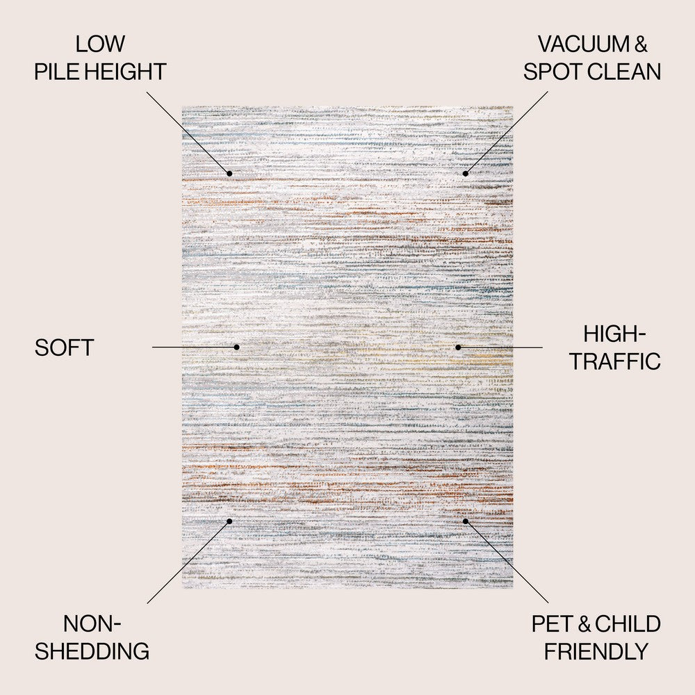 Helios Modern Strie' Area Rug