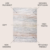Helios Modern Strie' Area Rug