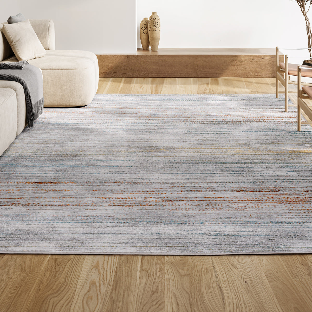 Helios Modern Strie' Area Rug